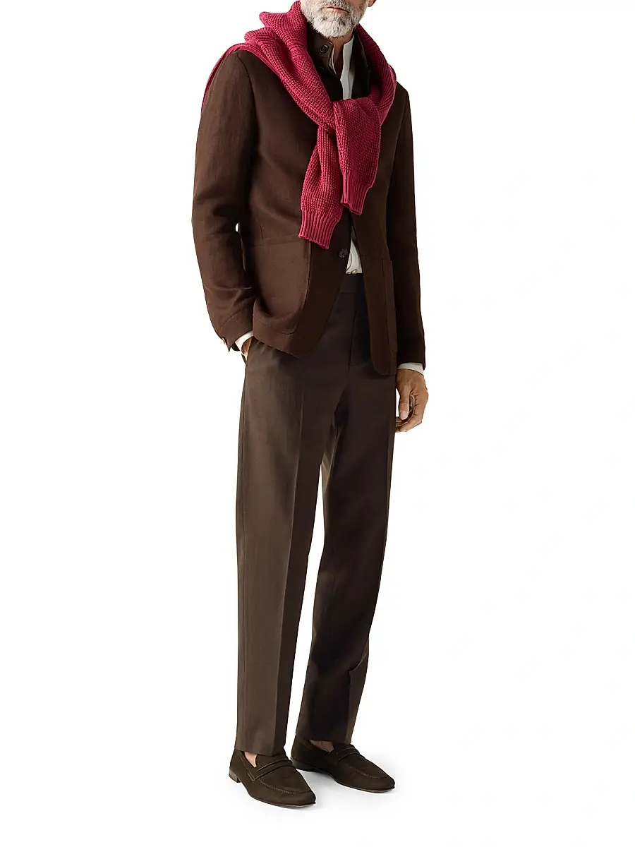 Zegna Men's Oasi Lino Il Conte Jacket | Thumbnail 4 Zegna Men's Oasi Lino Il Conte Jacket | Thumbnail 4