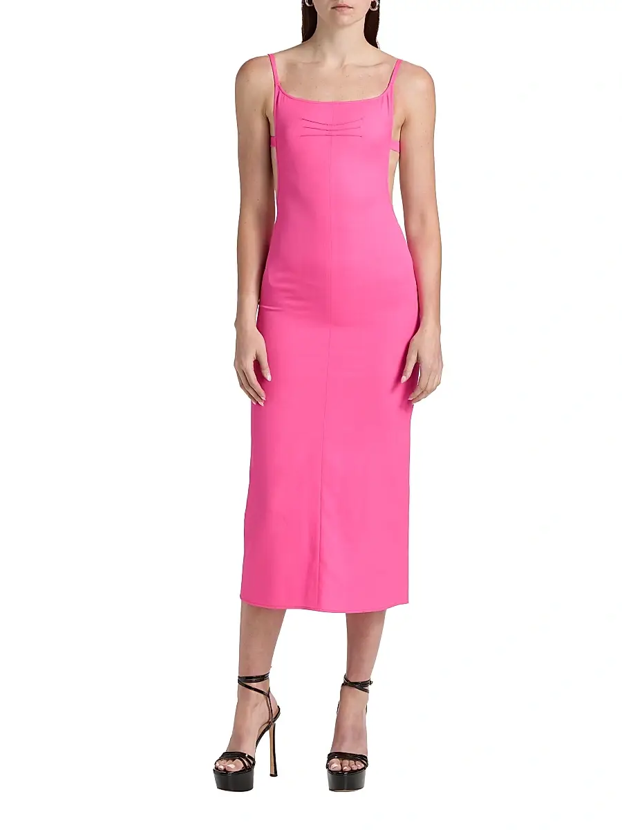 The Attico Women's Virgin Wool Sheath Midi-Dress | Thumbnail 3