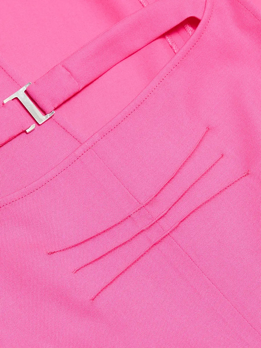 The Attico Women's Virgin Wool Sheath Midi-Dress | Thumbnail 7