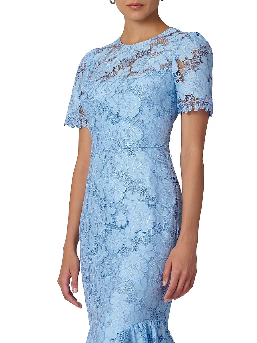 Shoshanna Women's Emmie Lace Midi-Dress | Thumbnail 4 Shoshanna Women's Emmie Lace Midi-Dress | Thumbnail 4