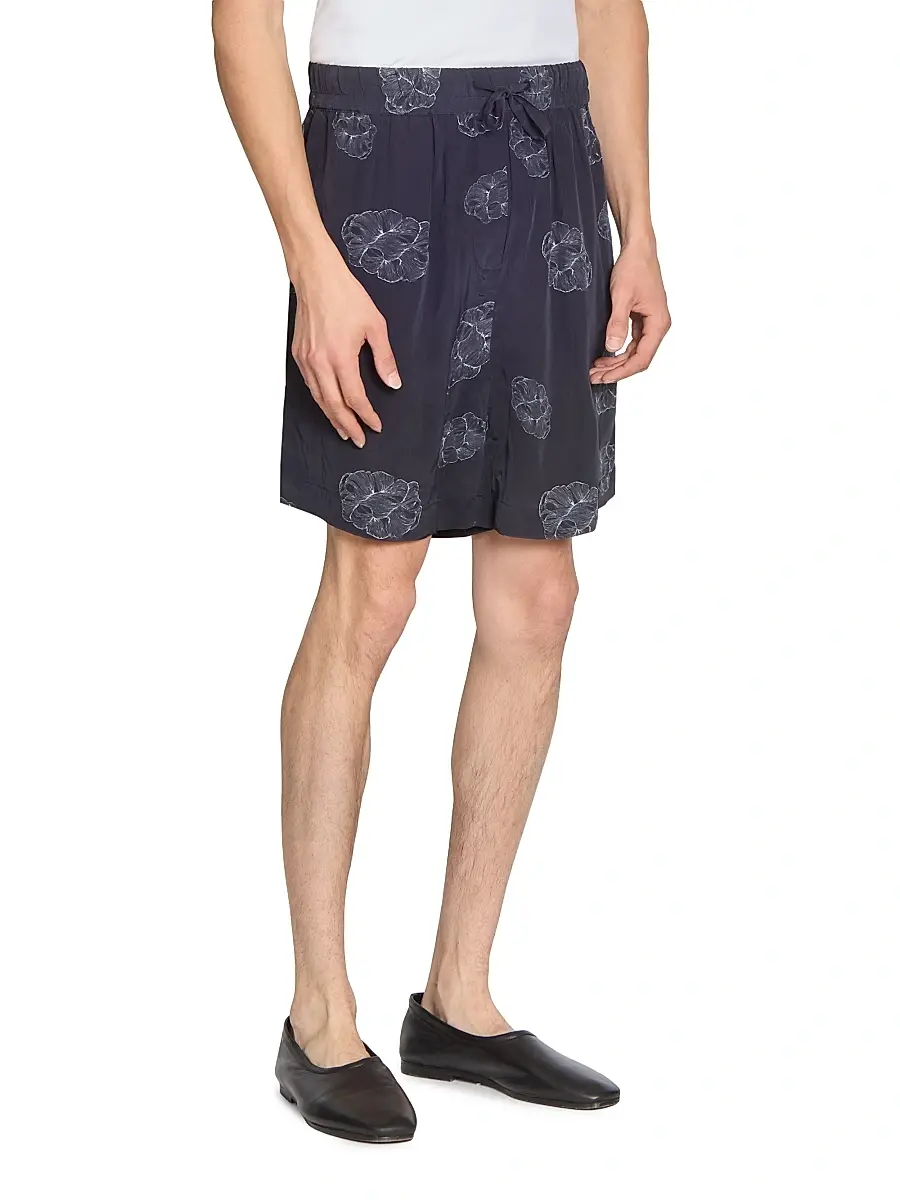 OFFICINE GÉNÉRALE Men Fynn Crepe Cloud Lines Shorts | Thumbnail 4