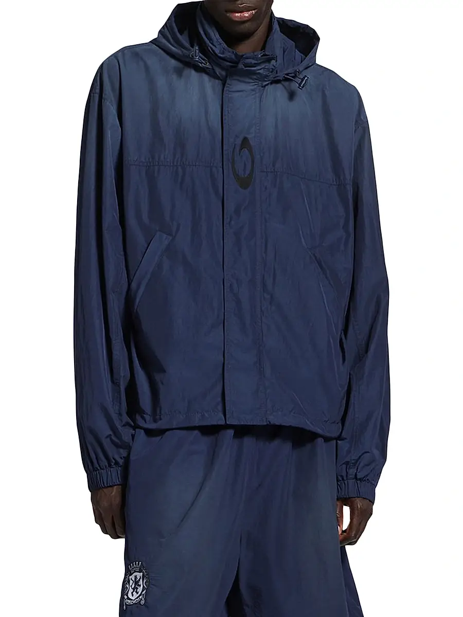 Balenciaga Men's Hooded Rain Jacket | Thumbnail 2 Balenciaga Men's Hooded Rain Jacket | Thumbnail 2