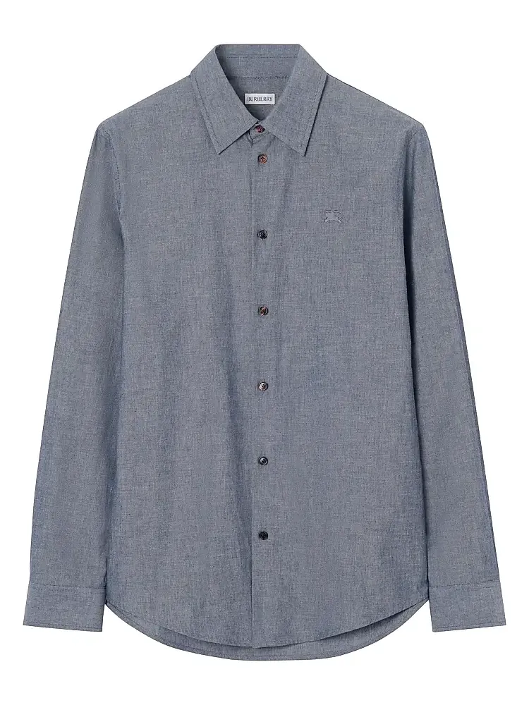 Men's Cotton-Blend Regular-Fit Shirt Men's Cotton-Blend Regular-Fit Shirt