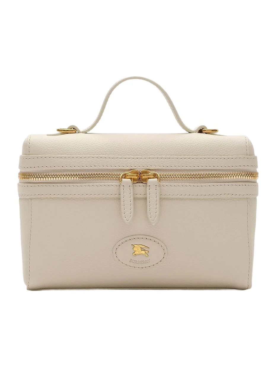 Women's Bloomsbury Check-Lined Leather Vanity Case Women's Bloomsbury Check-Lined Leather Vanity Case