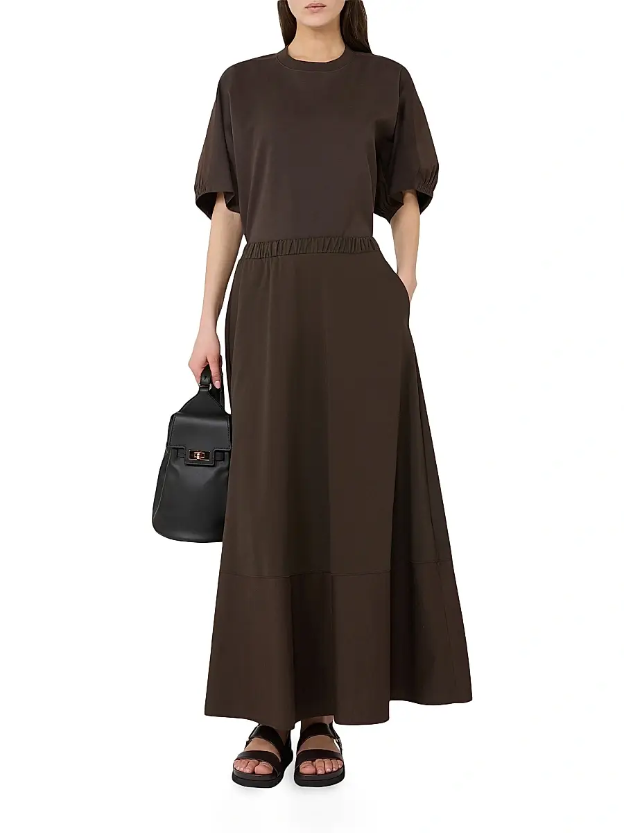 MM Max Mara Women's Cotton Jersey Circle Skirt | Thumbnail 2 MM Max Mara Women's Cotton Jersey Circle Skirt | Thumbnail 2