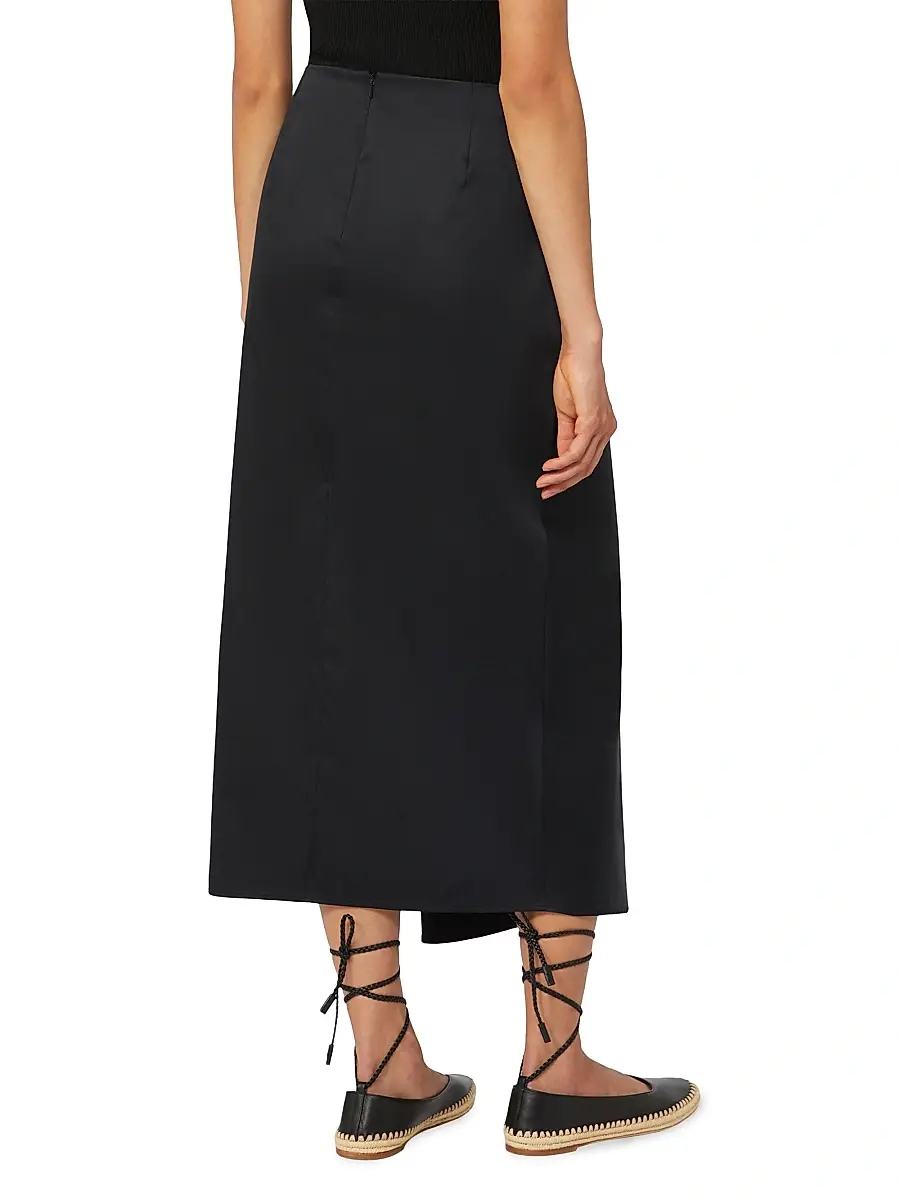 Max Mara Women's Cotton Satin Skirt | Thumbnail 3 Max Mara Women's Cotton Satin Skirt | Thumbnail 3