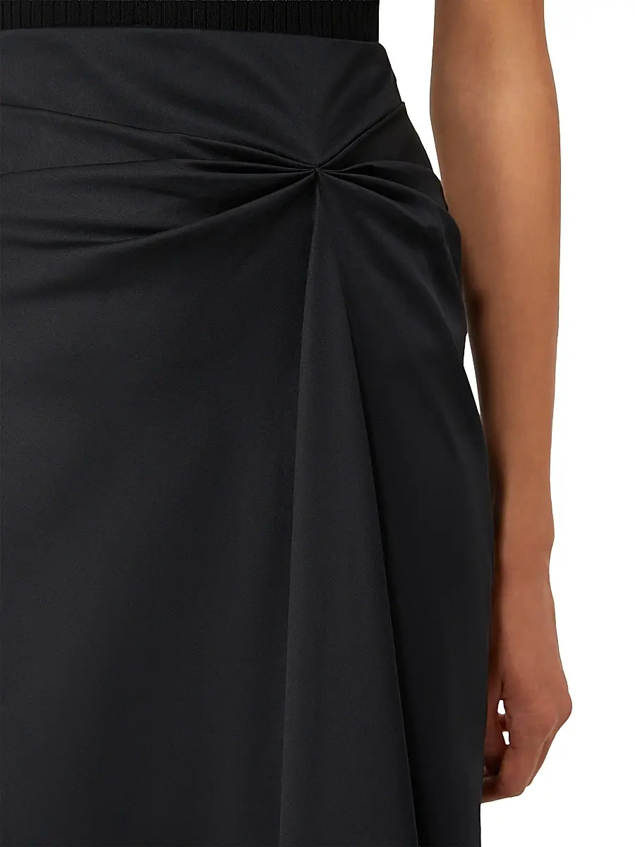 Max Mara Women's Cotton Satin Skirt | Thumbnail 4 Max Mara Women's Cotton Satin Skirt | Thumbnail 4