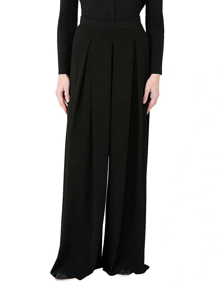 Max Mara Women's Technical Viscose Crepe Jersey Trousers | Thumbnail 2 Max Mara Women's Technical Viscose Crepe Jersey Trousers | Thumbnail 2