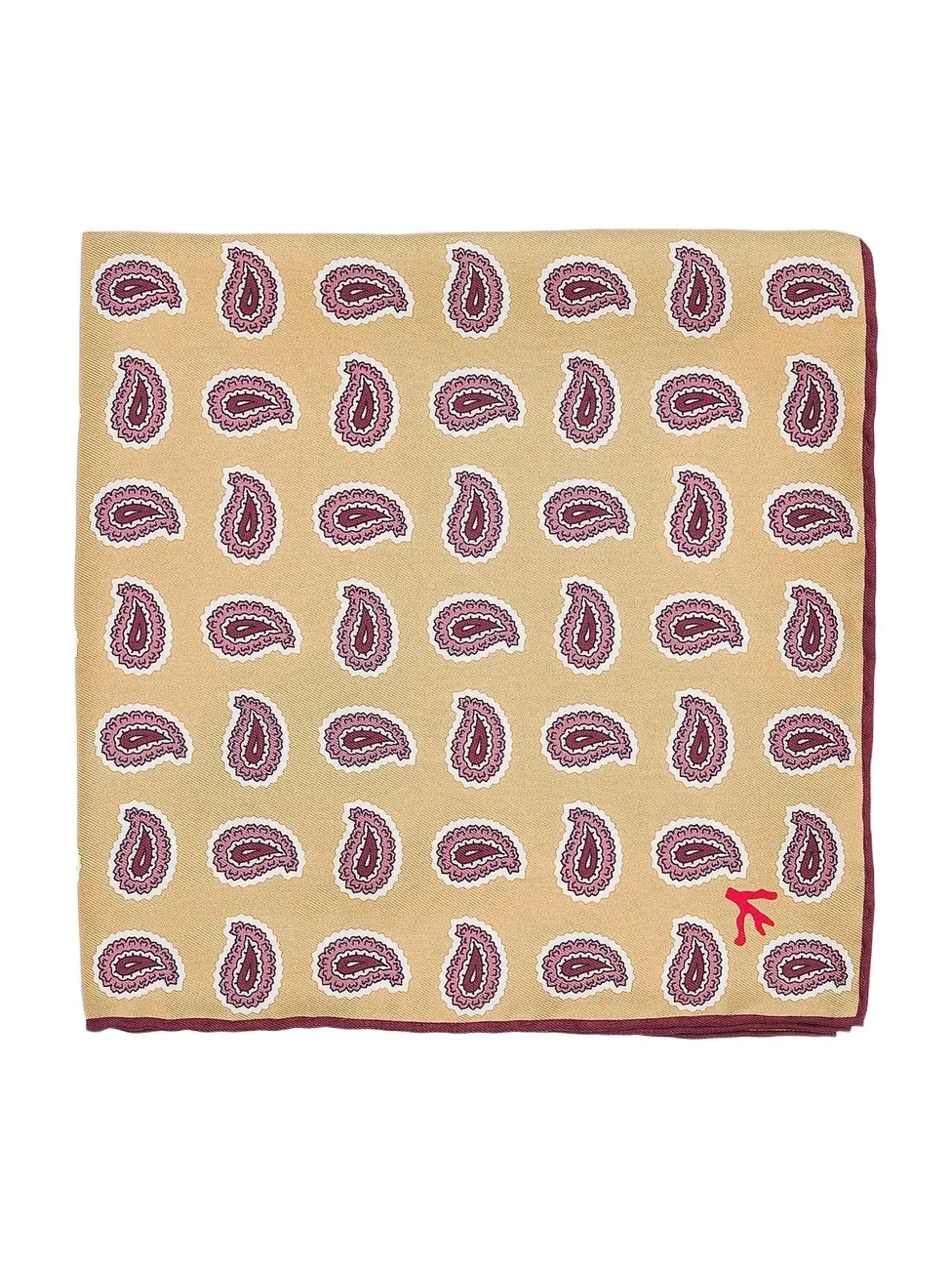 Men's Paisley Silk Pocket Square