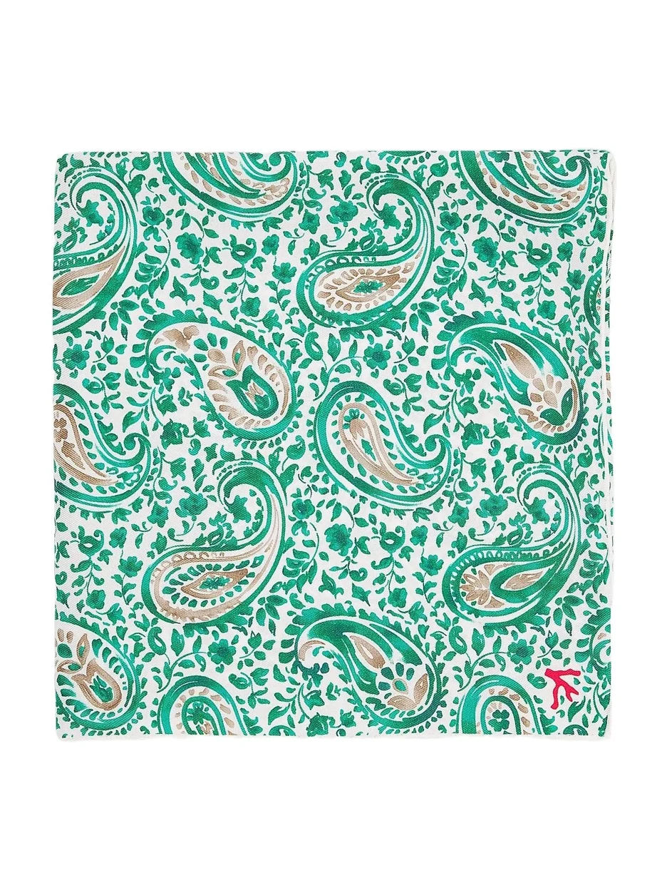 Men's Floral Paisley Silk Pocket Square Men's Floral Paisley Silk Pocket Square