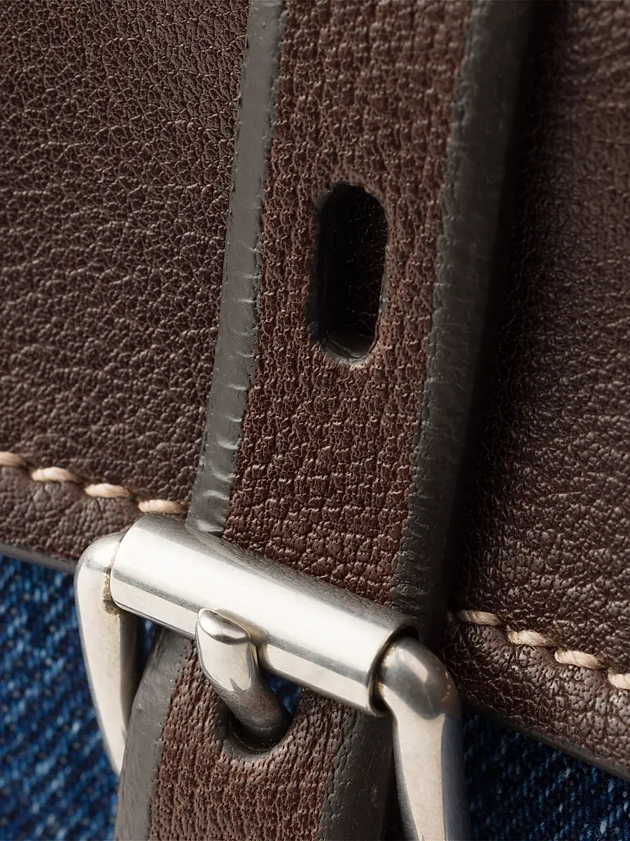 Prada Women's Bonnie Large Denim and Leather Top Handle Bag | Thumbnail 9 Prada Women's Bonnie Large Denim and Leather Top Handle Bag | Thumbnail 9