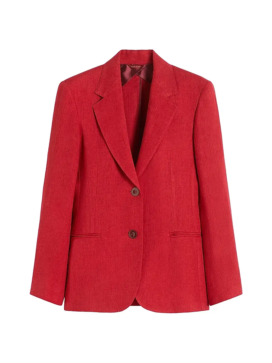 Max Mara Women's Linen Twill Blazer | Image 1 Max Mara Women's Linen Twill Blazer | Image 1