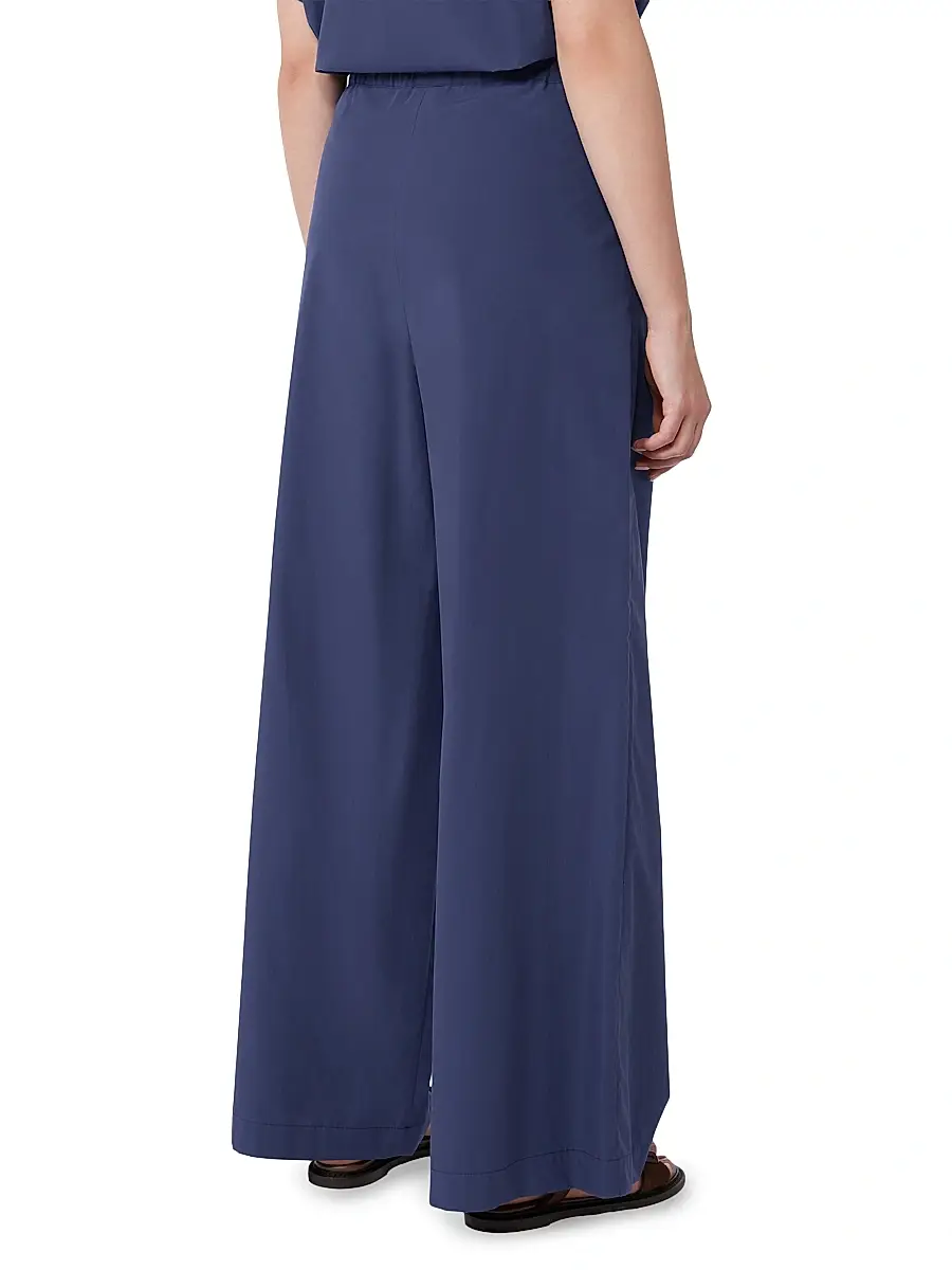 Weekend Max Mara Women's Wide Leg Cotton Poplin Trousers | Thumbnail 4 Weekend Max Mara Women's Wide Leg Cotton Poplin Trousers | Thumbnail 4