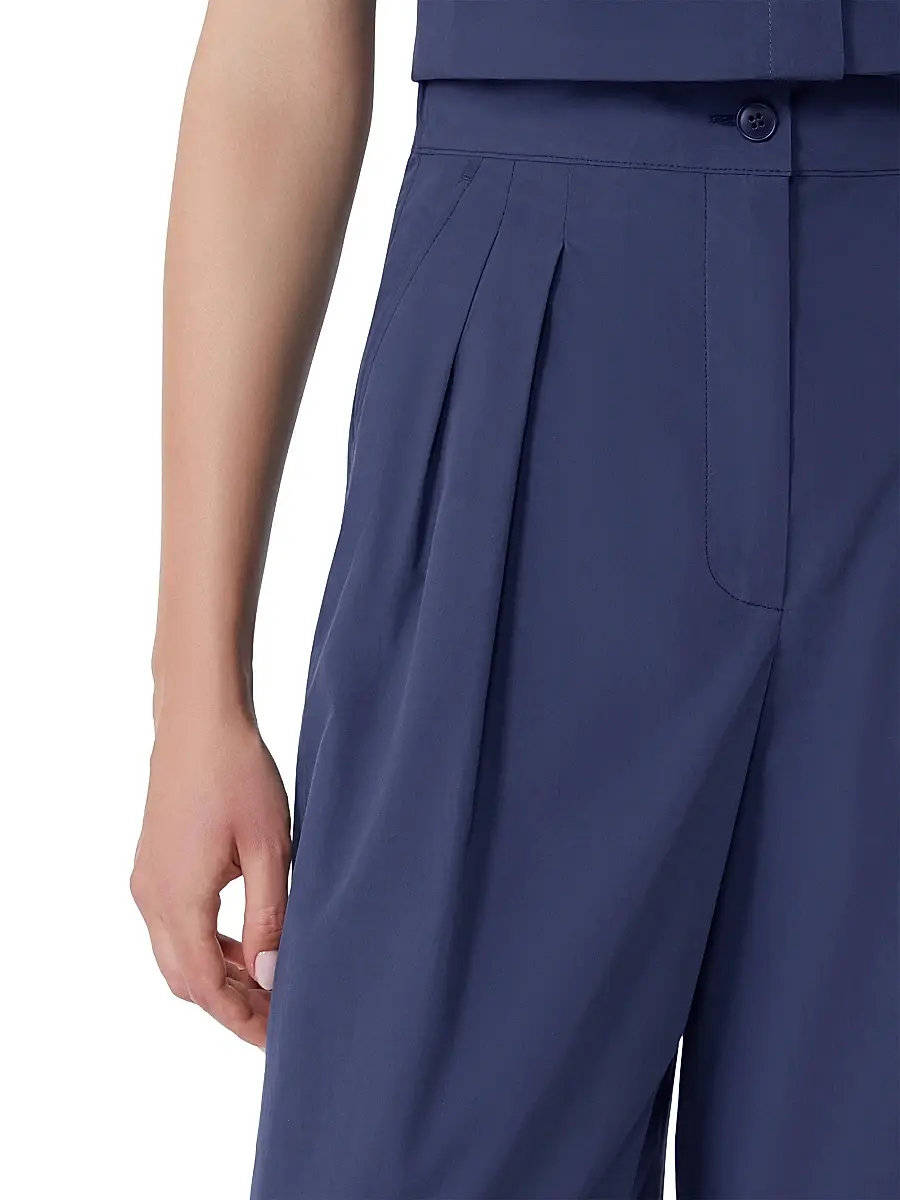 Weekend Max Mara Women's Wide Leg Cotton Poplin Trousers | Thumbnail 5 Weekend Max Mara Women's Wide Leg Cotton Poplin Trousers | Thumbnail 5
