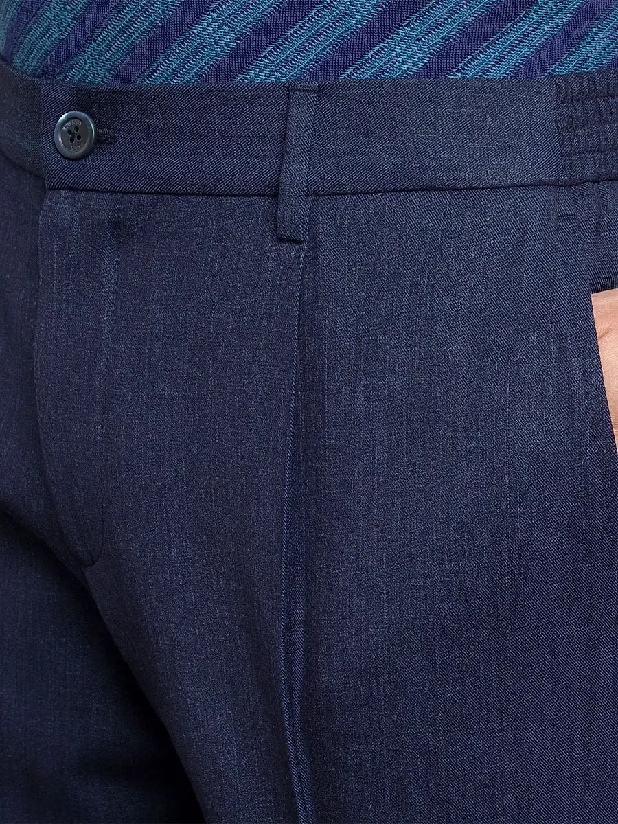 Stefano Ricci Men's Wool and Silk Blend Trousers | Thumbnail 6