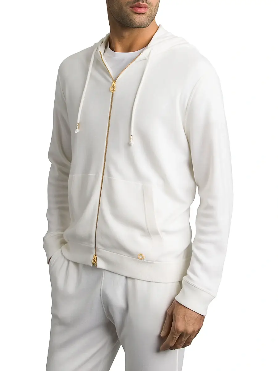 Stefano Ricci Men's Alpha Yarn Cashmere Jogging Blouson Sweater | Thumbnail 2 Stefano Ricci Men's Alpha Yarn Cashmere Jogging Blouson Sweater | Thumbnail 2
