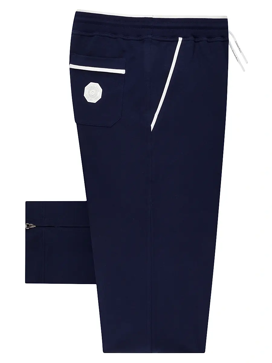 Stefano Ricci Men's Cotton Blend Jogging Trousers - Blue | Image 1 Stefano Ricci Men's Cotton Blend Jogging Trousers - Blue | Image 1