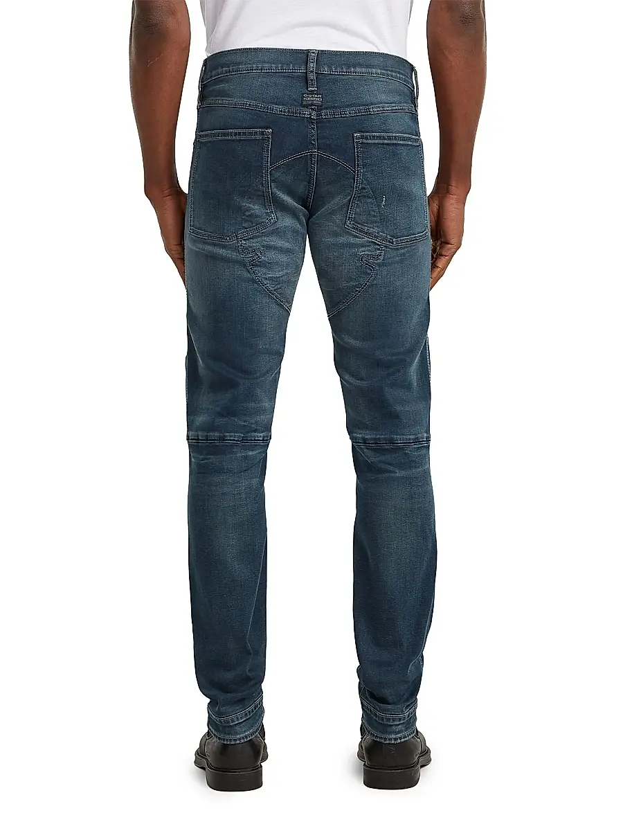 G-Star Men's Anatomic Denim Biker 3D Patch Slim-Fit Jeans | Thumbnail 4 G-Star Men's Anatomic Denim Biker 3D Patch Slim-Fit Jeans | Thumbnail 4