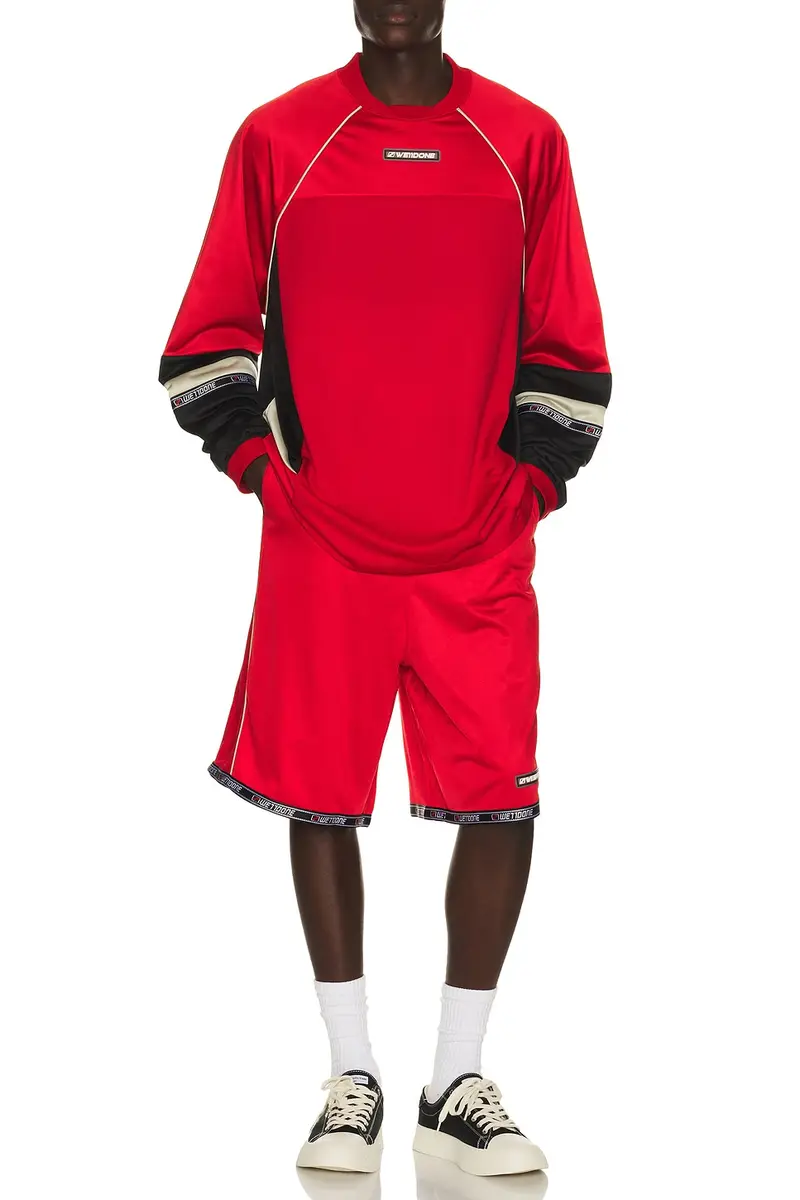 We11Done Sporty Football Jersey Shorts | Thumbnail 3 We11Done Sporty Football Jersey Shorts | Thumbnail 3