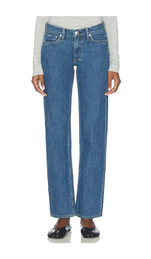Rag & Bone Harlow Low Rise Full Straight Jeans | Image 1 Rag & Bone Harlow Low Rise Full Straight Jeans | Image 1