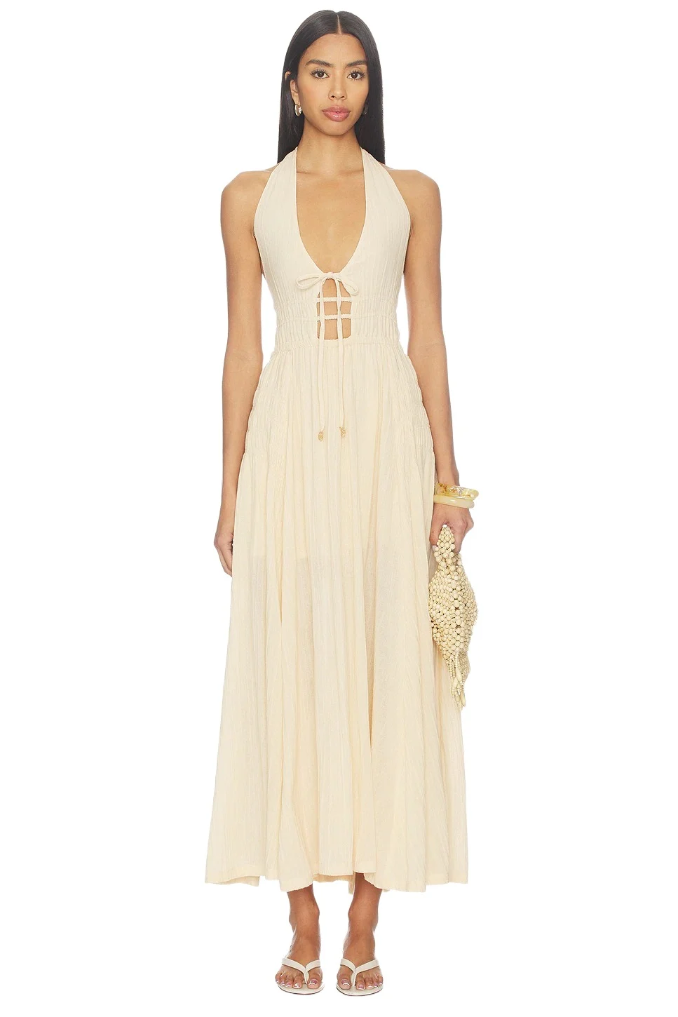Free People x free-est Angel Maxi Dress In Buttercream