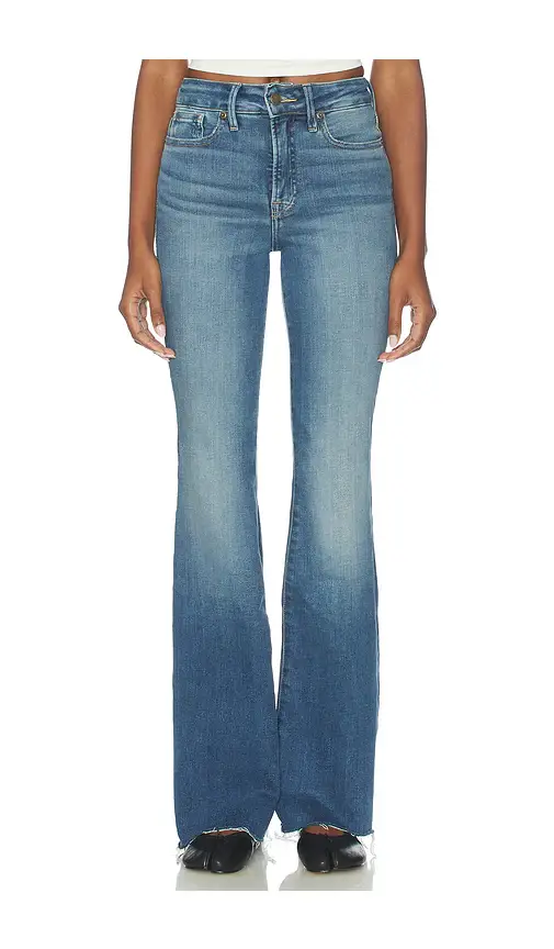 GOOD AMERICAN Good Legs Flare Jeans