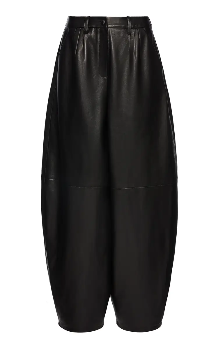 Magda Butrym Leather Wide-Leg Pants