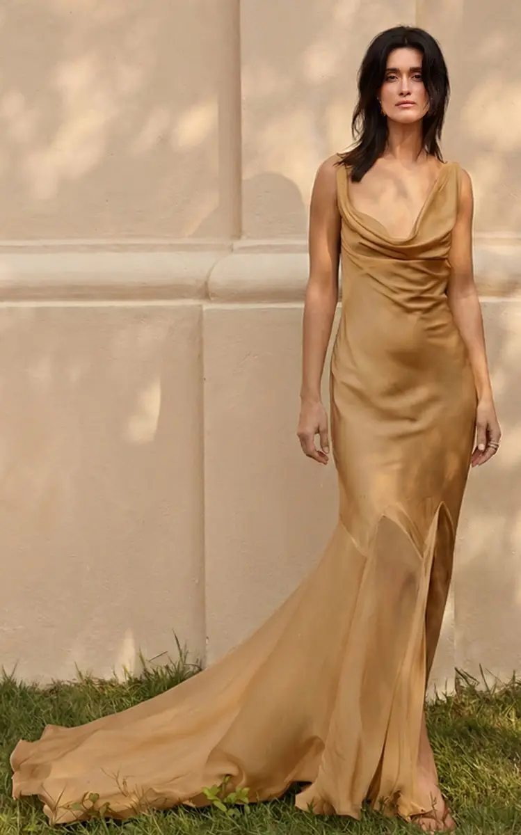 DEME Exclusive The Colleen Cowl-Neck Chiffon Gown | Thumbnail 5 DEME Exclusive The Colleen Cowl-Neck Chiffon Gown | Thumbnail 5