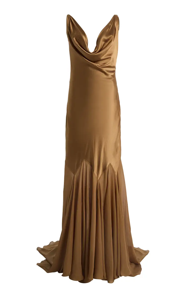 DEME Exclusive The Colleen Cowl-Neck Chiffon Gown | Thumbnail 8 DEME Exclusive The Colleen Cowl-Neck Chiffon Gown | Thumbnail 8