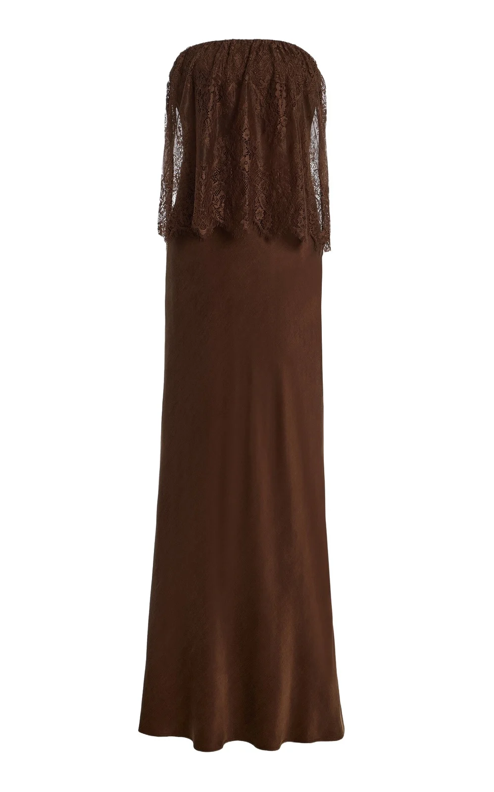 Visions Strapless Lace Satin Maxi Dress Visions Strapless Lace Satin Maxi Dress