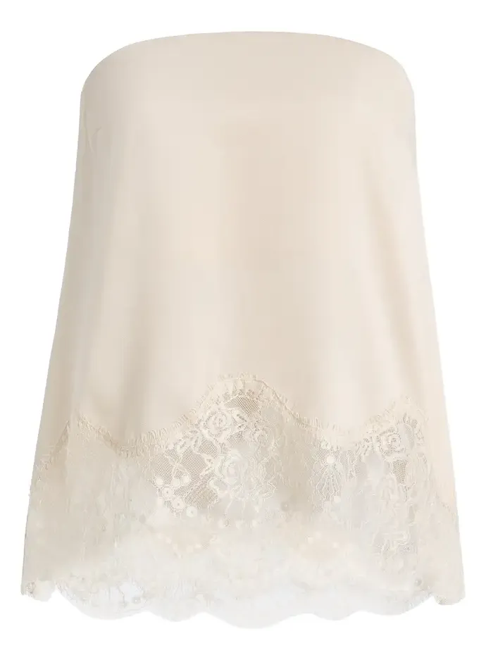 Third Form Visions Lace Strapless Top