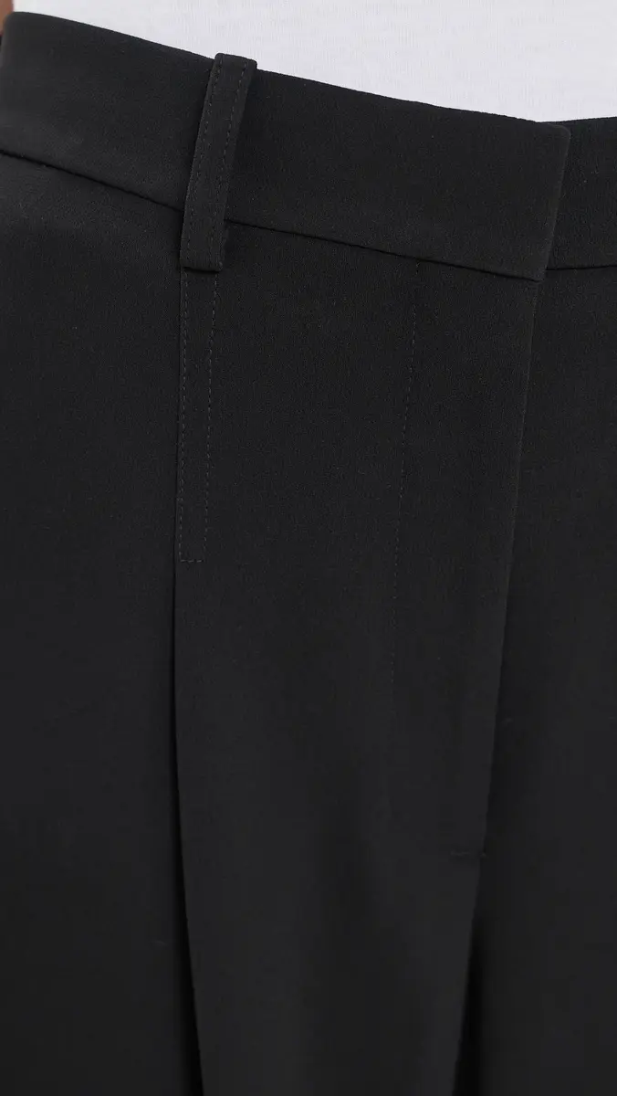 Theory Wide Pleat Trousers Black | Thumbnail 6 Theory Wide Pleat Trousers Black | Thumbnail 6
