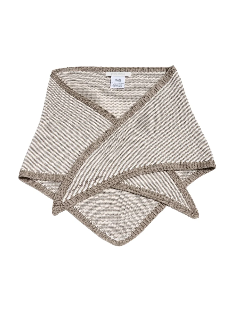 The Stripe Knitted Triangle Scarf The Stripe Knitted Triangle Scarf