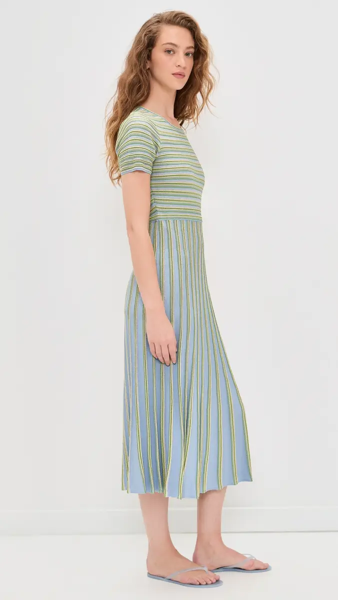 Tanya Taylor Emilia Knit Dress Powder Blue ulti | Thumbnail 4