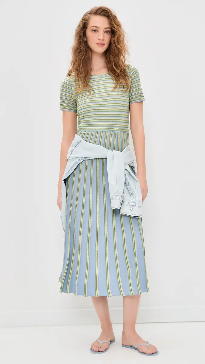 Tanya Taylor Emilia Knit Dress Powder Blue ulti | Thumbnail 5