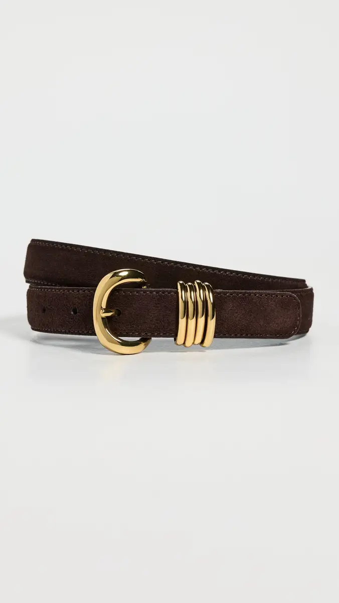 Madewell Metal Keeper Belt In Suede Coffee Bean | Thumbnail 2 Madewell Metal Keeper Belt In Suede Coffee Bean | Thumbnail 2