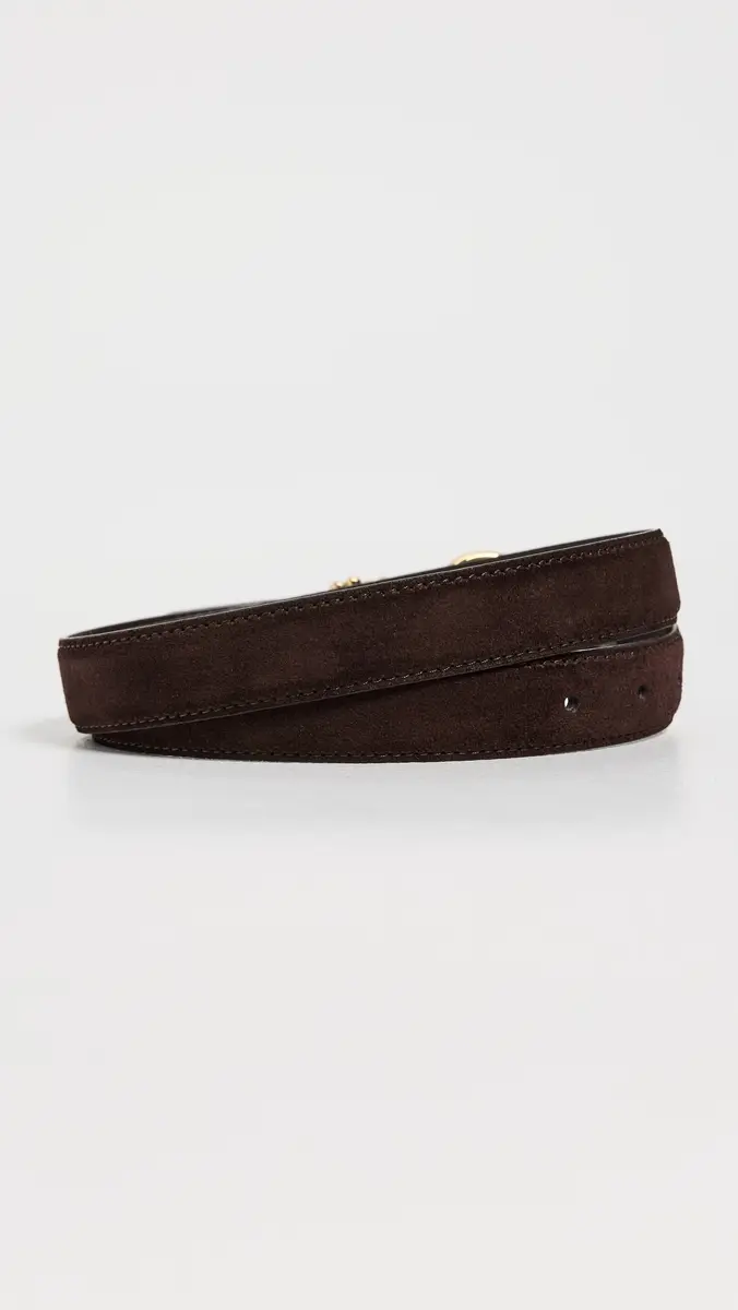 Madewell Metal Keeper Belt In Suede Coffee Bean | Thumbnail 4 Madewell Metal Keeper Belt In Suede Coffee Bean | Thumbnail 4