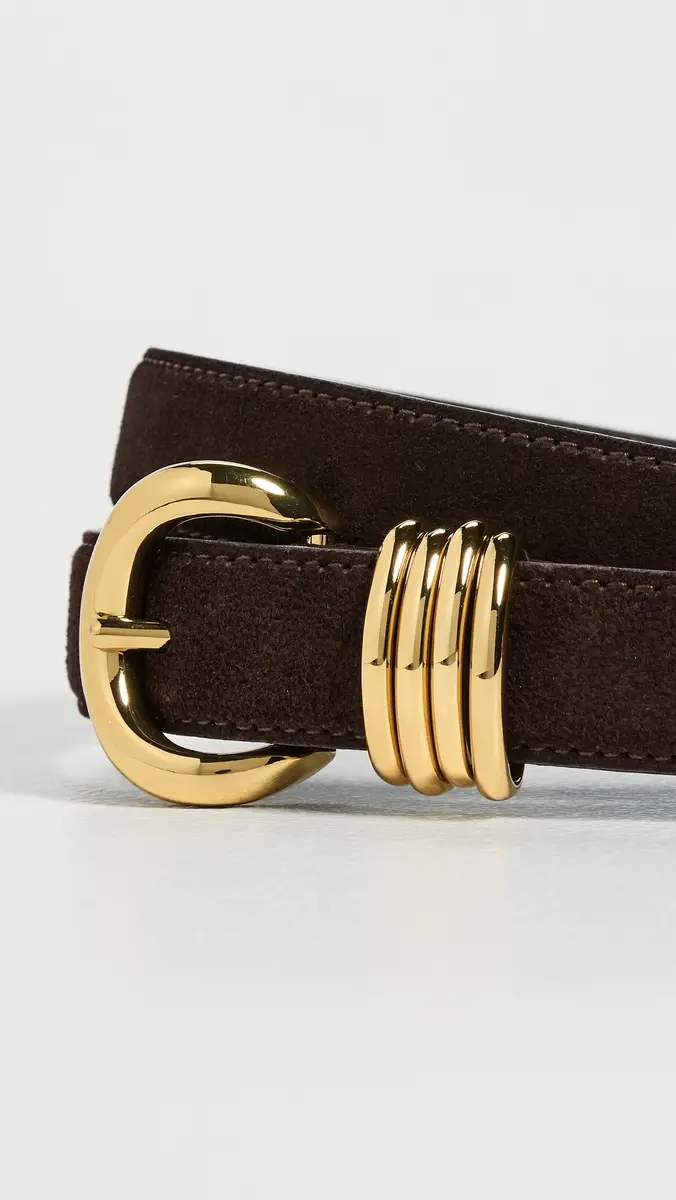 Madewell Metal Keeper Belt In Suede Coffee Bean | Thumbnail 5 Madewell Metal Keeper Belt In Suede Coffee Bean | Thumbnail 5