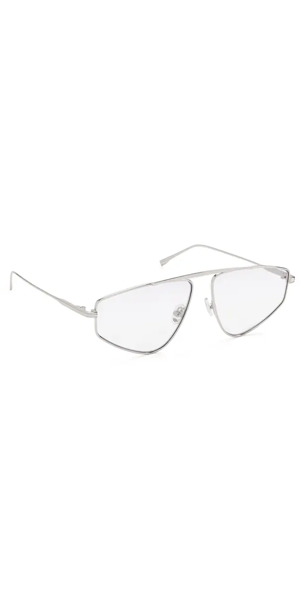 Elisa Johnson Riley Glasses Silver Metal Purple Lens One Size | Image 1 Elisa Johnson Riley Glasses Silver Metal Purple Lens One Size | Image 1