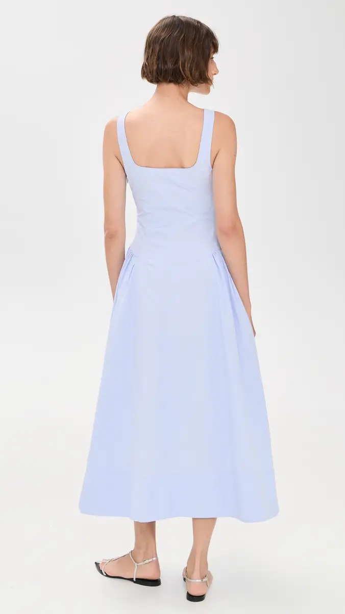 Proenza Schouler White Label Kendall Dress in Tech Cotton Sky | Thumbnail 3