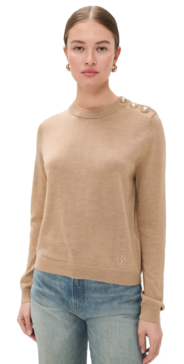 Ba&sh Pull Byleil Sweater Beige Chine | Image 1 Ba&sh Pull Byleil Sweater Beige Chine | Image 1