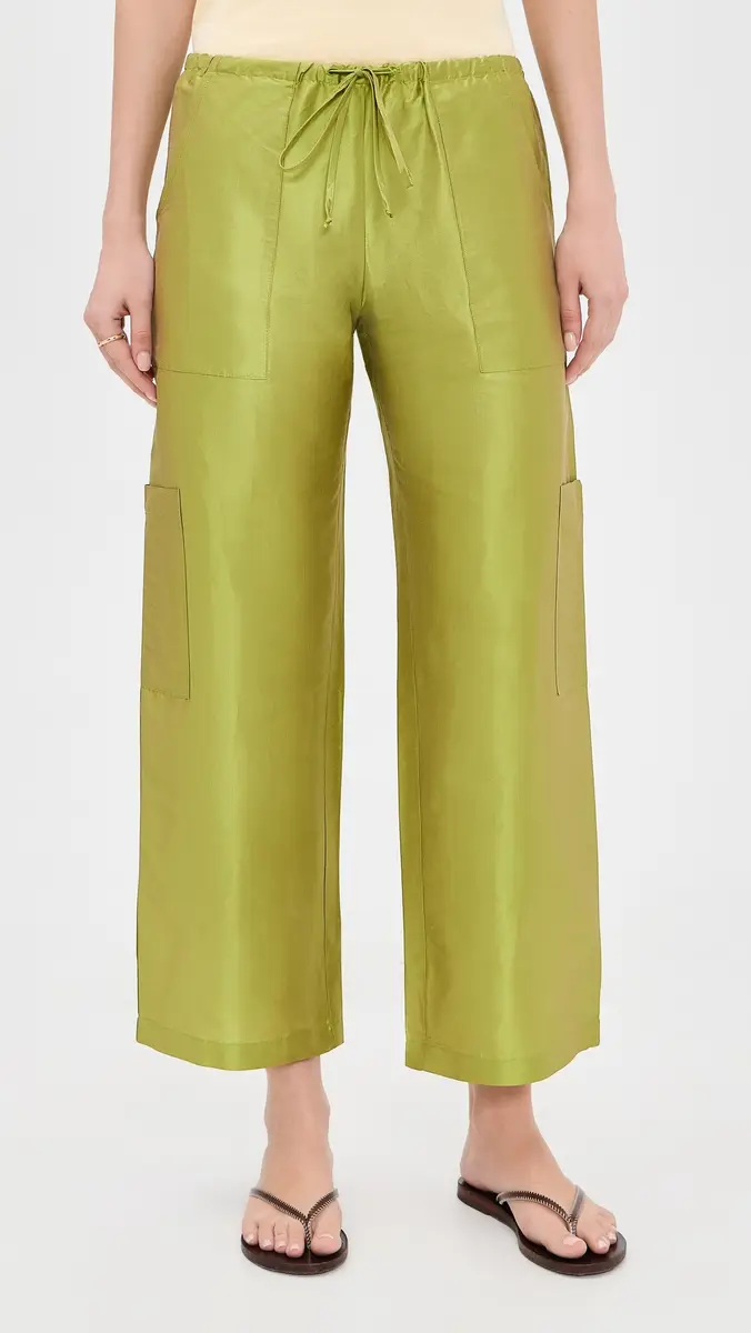 DONNI. DONNI. The Silk Taffeta Drawstring Cargo Pants | Thumbnail 2 DONNI. DONNI. The Silk Taffeta Drawstring Cargo Pants | Thumbnail 2