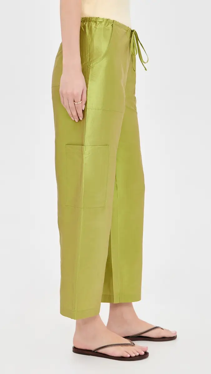 DONNI. DONNI. The Silk Taffeta Drawstring Cargo Pants | Thumbnail 4 DONNI. DONNI. The Silk Taffeta Drawstring Cargo Pants | Thumbnail 4
