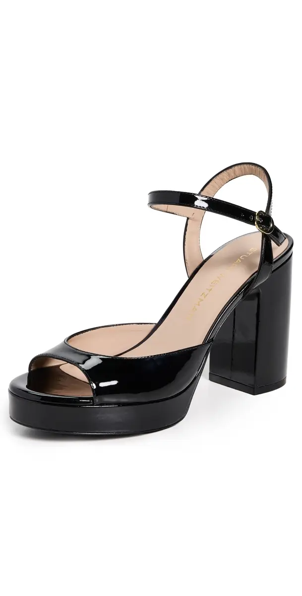 Stuart Weitzman Dayna II Platform Sandals Black | Image 1 Stuart Weitzman Dayna II Platform Sandals Black | Image 1