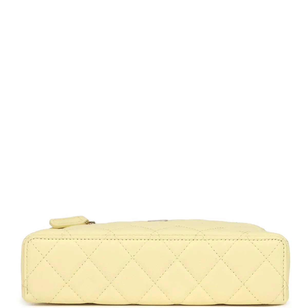 Chanel Chanel Top Handle Long Vanity Case with Chain Light Yellow Caviar Light Gold Hardware | Thumbnail 6