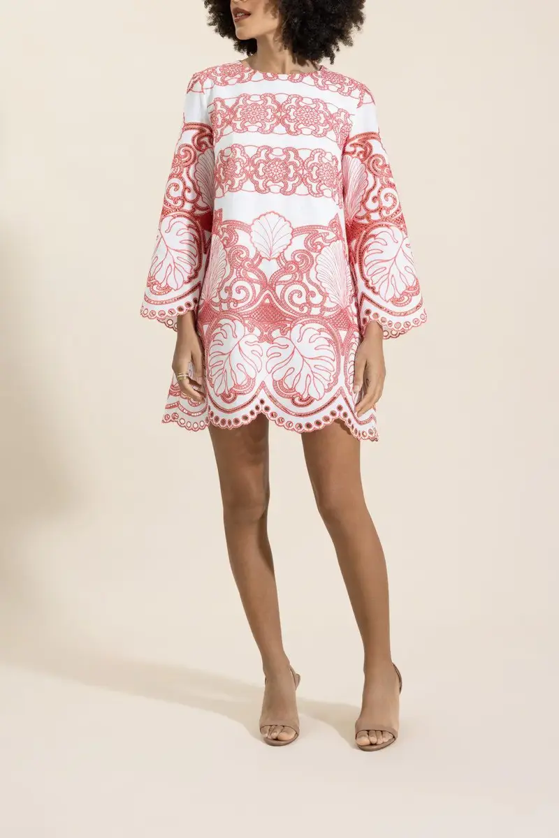 Borgo de Nor Stevie Dress - White Coral | Thumbnail 2