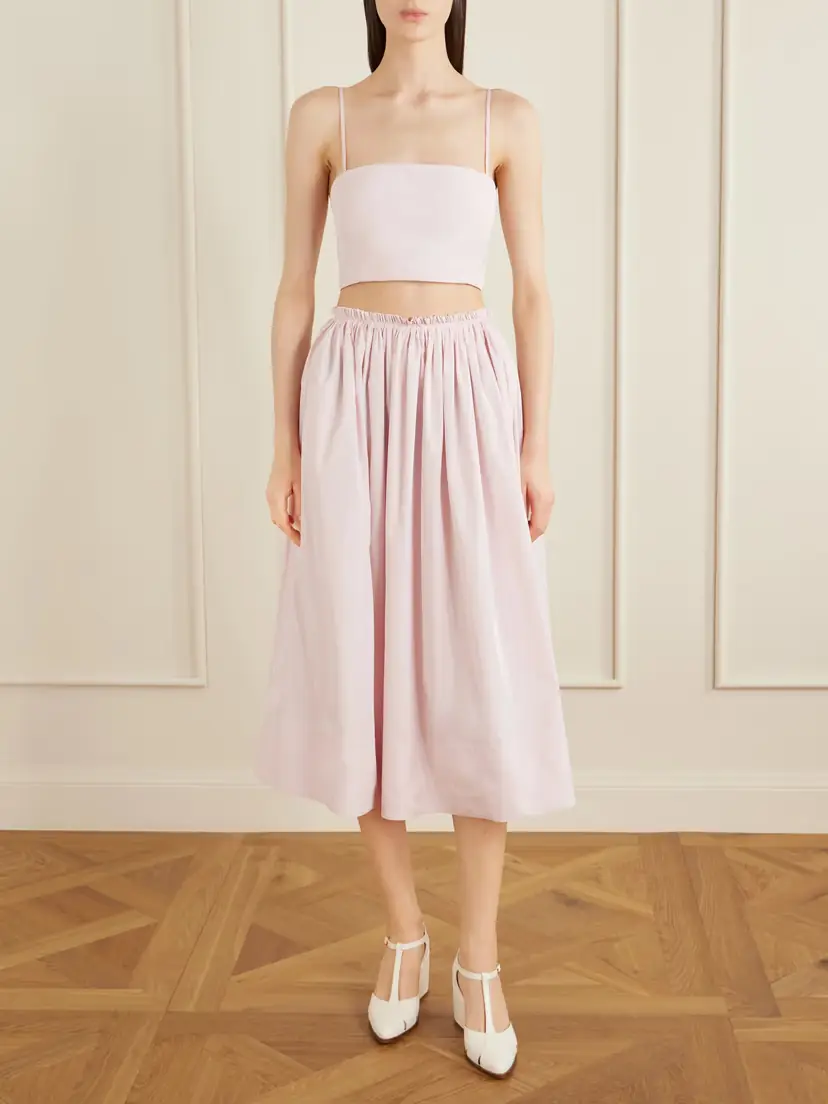 Gabriela Hearst Nadir Cropped Cotton-poplin Top | Thumbnail 2 Gabriela Hearst Nadir Cropped Cotton-poplin Top | Thumbnail 2