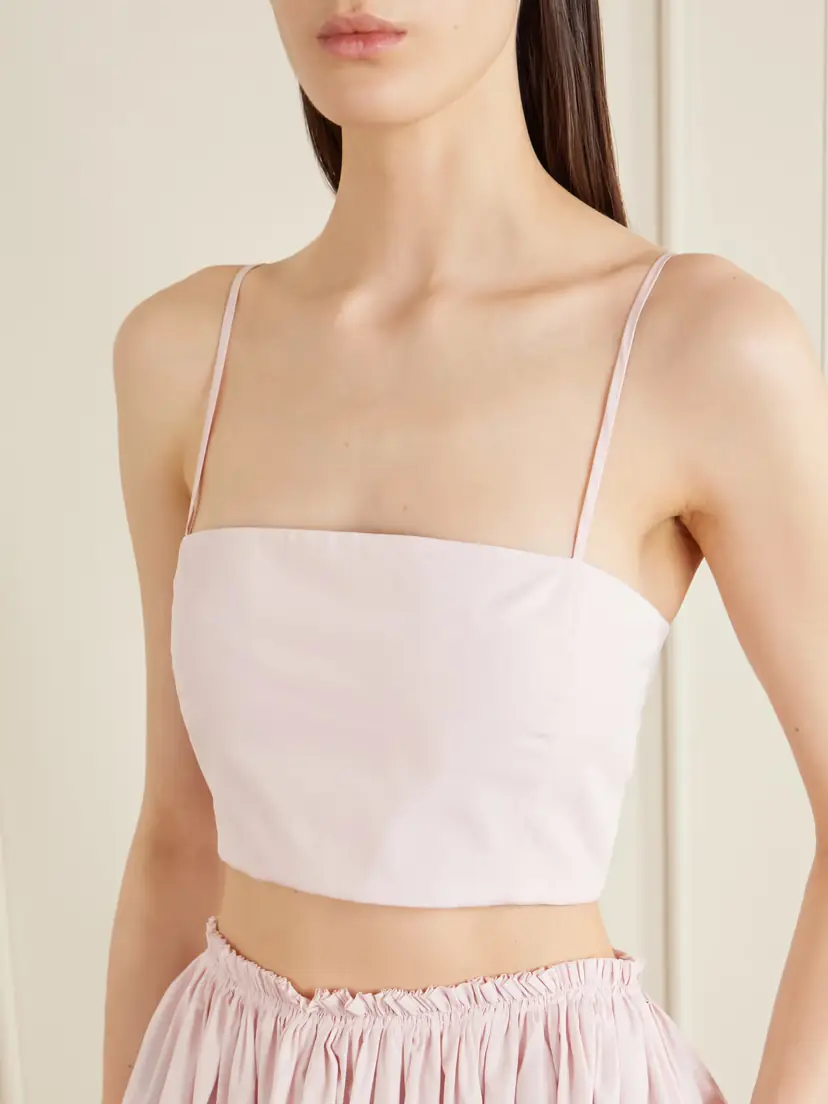 Gabriela Hearst Nadir Cropped Cotton-poplin Top | Thumbnail 5 Gabriela Hearst Nadir Cropped Cotton-poplin Top | Thumbnail 5