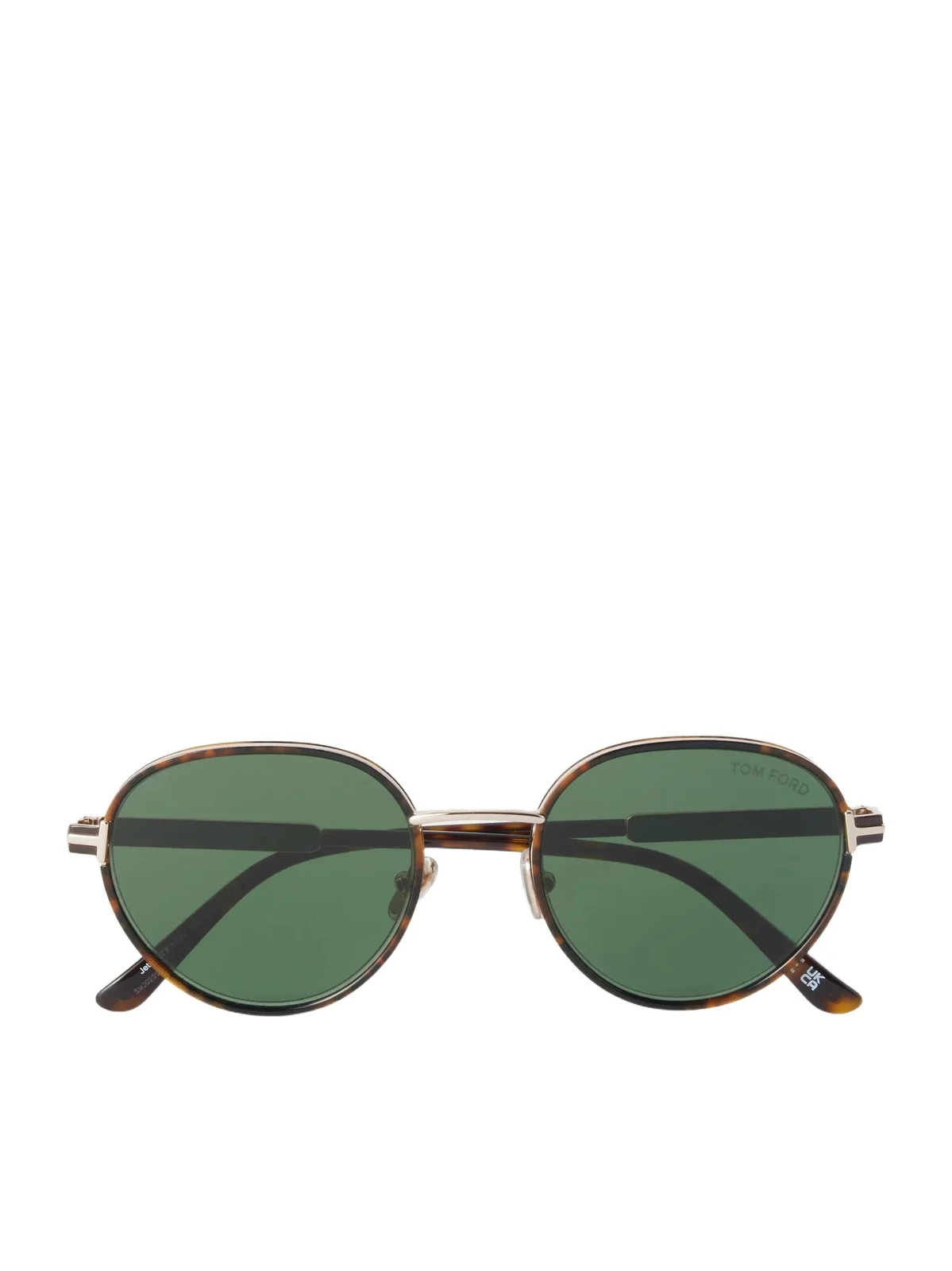 Jet-02 Round-frame Gold-tone And Tortoiseshell Acetate Sunglasses