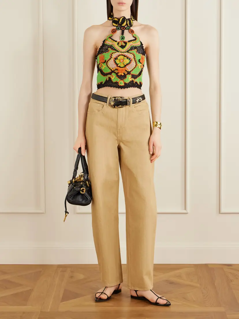 Etro Cropped Crocheted Cotton Halterneck Top | Thumbnail 2